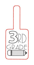 Etiquetas y ojales de escuela primaria - 3er grado - Aros 4x4 y 5x7 - 4 diseños incluidos