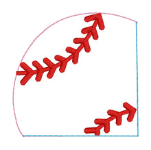 Baseball Corner Bookmark Design
