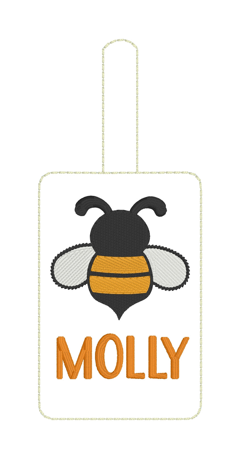 Bee luggage tag on sale