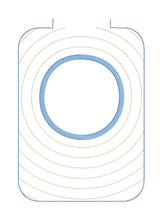 Circle Monogram Frame Mug Rug