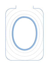 Oval Monogram Frame Mug Rug