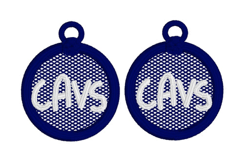 CAVS FSL Earrings - In the Hoop Freestanding Lace Earrings