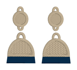 Diseño de bordado de pendientes de flecos de encaje independientes sinceros