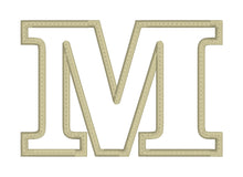 Fuente de bordado estilo aplique Clarendon: letras de 3 pulgadas para aros de 5x7