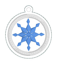 Charm mini ornement en forme de flocon de neige en diamant