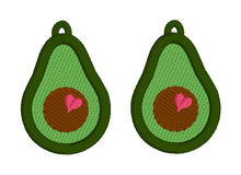 Avocado FSL Earrings - In the Hoop Freestanding Lace Earrings