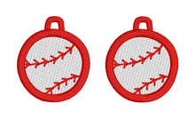Pendientes FSL de béisbol - Diseño de pendientes de encaje independientes - En el proyecto de bordado de aro