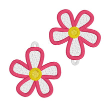 Boucles d’oreilles Big Daisies FSL - Boucles d’oreilles en dentelle autoportantes In the Hoop