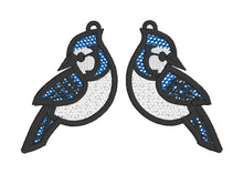 Bluejay FSL Earrings - In the Hoop Freestanding Lace Earrings