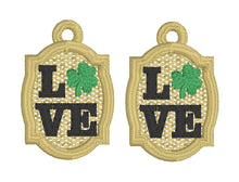 Clover Love Stamp FSL Earrings - In the Hoop Freestanding Lace Earrings