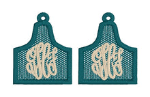 Cow Tag FSL Earrings - In the Hoop Freestanding Lace Earrings
