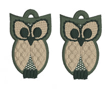Curious Owl FSL Earrings-In the Hoop Freestanding Lace Earrings