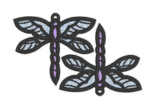 Dragonfly FSL Earrings - In the Hoop Freestanding Lace Earrings