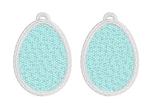 Blank Egg FSL Earrings - In the Hoop Freestanding Lace Earrings