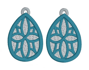 Boucles d'oreilles Muse FSL - Boucles d'oreilles en dentelle autoportantes In the Hoop