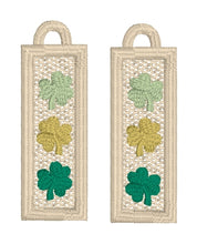 Clover Trio FSL Earrings - In the Hoop Freestanding Lace Earrings