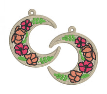 Petunia Moon FSL Earrings - In the Hoop Freestanding Lace Earrings