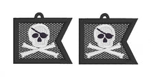 Pirate Flag FSL Earrings - In the Hoop Freestanding Lace Earrings
