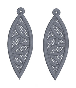 Pirouette FSL Earrings - In the Hoop Freestanding Lace Earrings