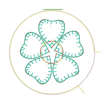 Flower Applique Fluffy Puff Design Set- In the Hoop Embroidery Design