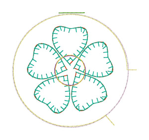 Flower Applique Fluffy Puff Design Set- In the Hoop Embroidery Design