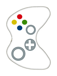 Game Controller Applique Design - Four Sizes 4x4 5x7, 6x10, 8x12