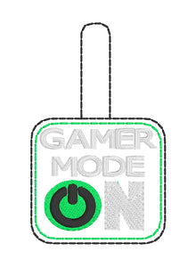 Mode Gamer ON Snap Tab Dans les fichiers Hoop Embroidery Project 4x4 et 5x7