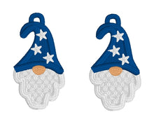 FSL All American Gnomes Earring Bundle Set - Four Designs - Star Hat Gnome, Stripey Hat Gnome, Top Hat Gnome, Star Mushroom