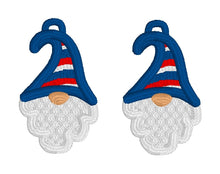 FSL All American Gnomes Earring Bundle Set - Four Designs - Star Hat Gnome, Stripey Hat Gnome, Top Hat Gnome, Star Mushroom