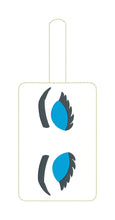 Gorgeous Eyes Double Sided Luggage Tag Design for 5x7 Hoops