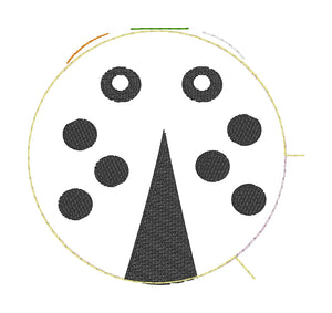 Ladybug Fluffy Puff - In the Hoop Embroidery Design