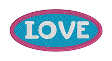 Love Oval Patch with sketch fill