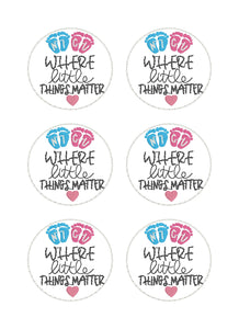 NICU Feltie  - Where the Little Things Matter - In the Hoop embroidery design