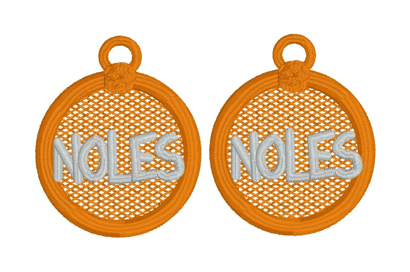 NOLES FSL Earrings - In the Hoop Freestanding Lace Earrings
