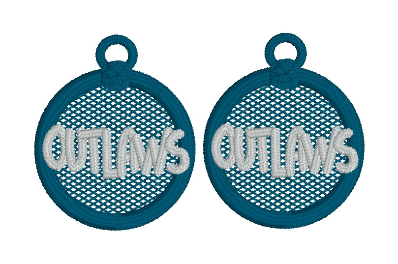 OUTLAWS FSL Earrings - In the Hoop Freestanding Lace Earrings
