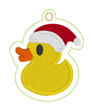 Rubber Ducky Christmas Ornament for 4x4 hoops