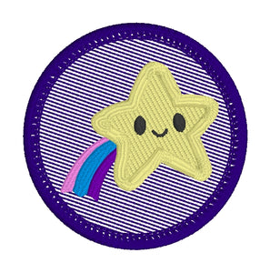 Shooting Star Patch embroidery design