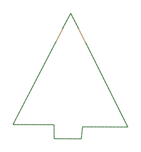 Simple Tree Banner Feltie tamaño 4x4 y 5x7 