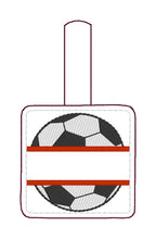 Etiqueta personalizada de balón de fútbol dividido para aros 4x4