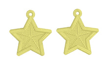 Star Shine FSL Earrings - Freestanding Lace Earring Design - In the Hoop Embroidery Project