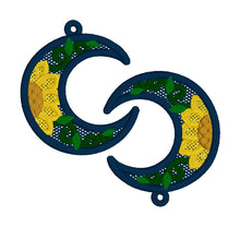 Sunflower Moon FSL Earrings - In the Hoop Freestanding Lace Earrings