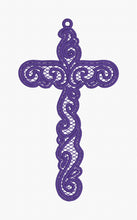 Swirl Cross Freestanding Lace Bookmark for 4x4 and 5x7 hoops