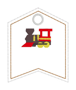 Etiqueta de bandera de tren - Etiqueta personalizable