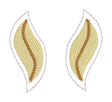 Windy Day Earrings embroidery design for Vinyl and Leather - TWO sizes