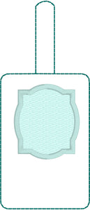Déco Applique BLANK Double Face Étiquette de bagage Design pour cerceaux 5x7