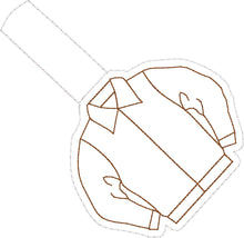 Conception de broderie d’étiquette de sac à dos/porte-clés de veste en denim