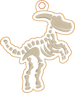 Dinosaur Skeleton Ornament for 4x4 hoops