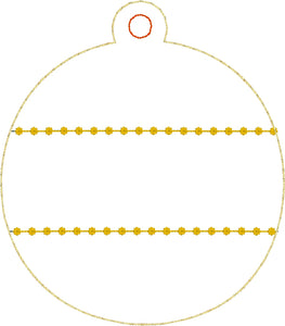 BLANK Applique Ornament for 4x4 hoops