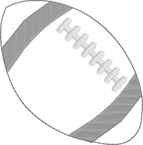 Football Feltie In the Hoop embroidery design