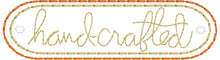 Hand-Crafted lettering Mini Patch embroidery design